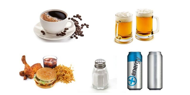 Boissons nocives pour la puissance